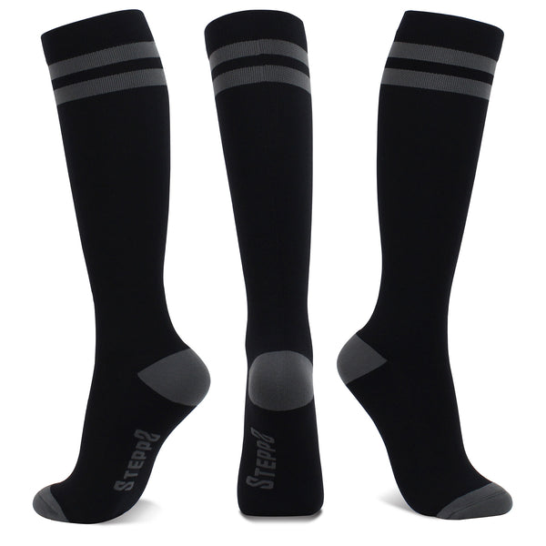 Compression Socks Knee High 15-20mmHg - Vintage Black