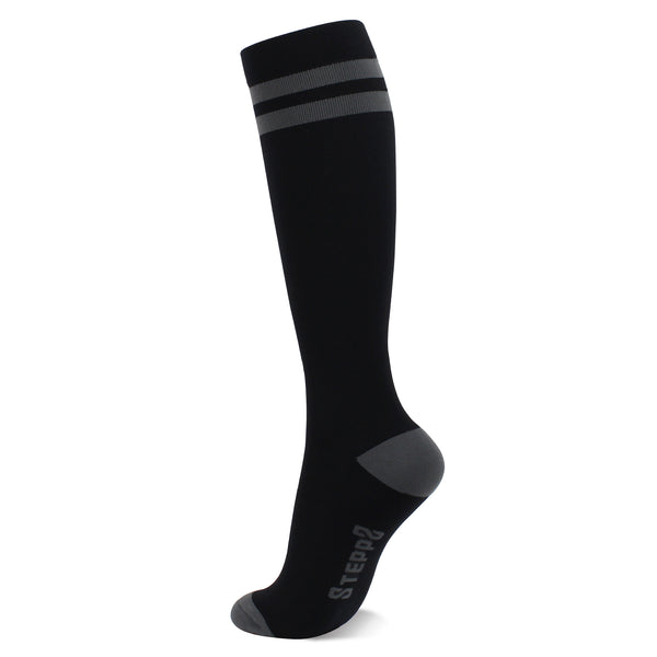 Compression Socks Knee High 15-20mmHg - Vintage Black