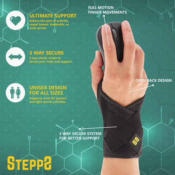 Wrist Support Brace for Gaming and Computer Tasks